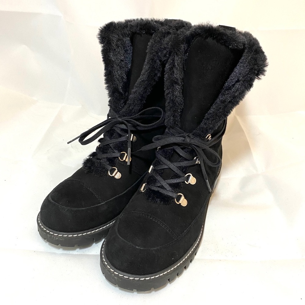 Stuart Weitzman Luge Faux Fur Suede Boot